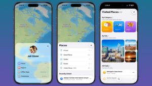 Apple Maps visited places